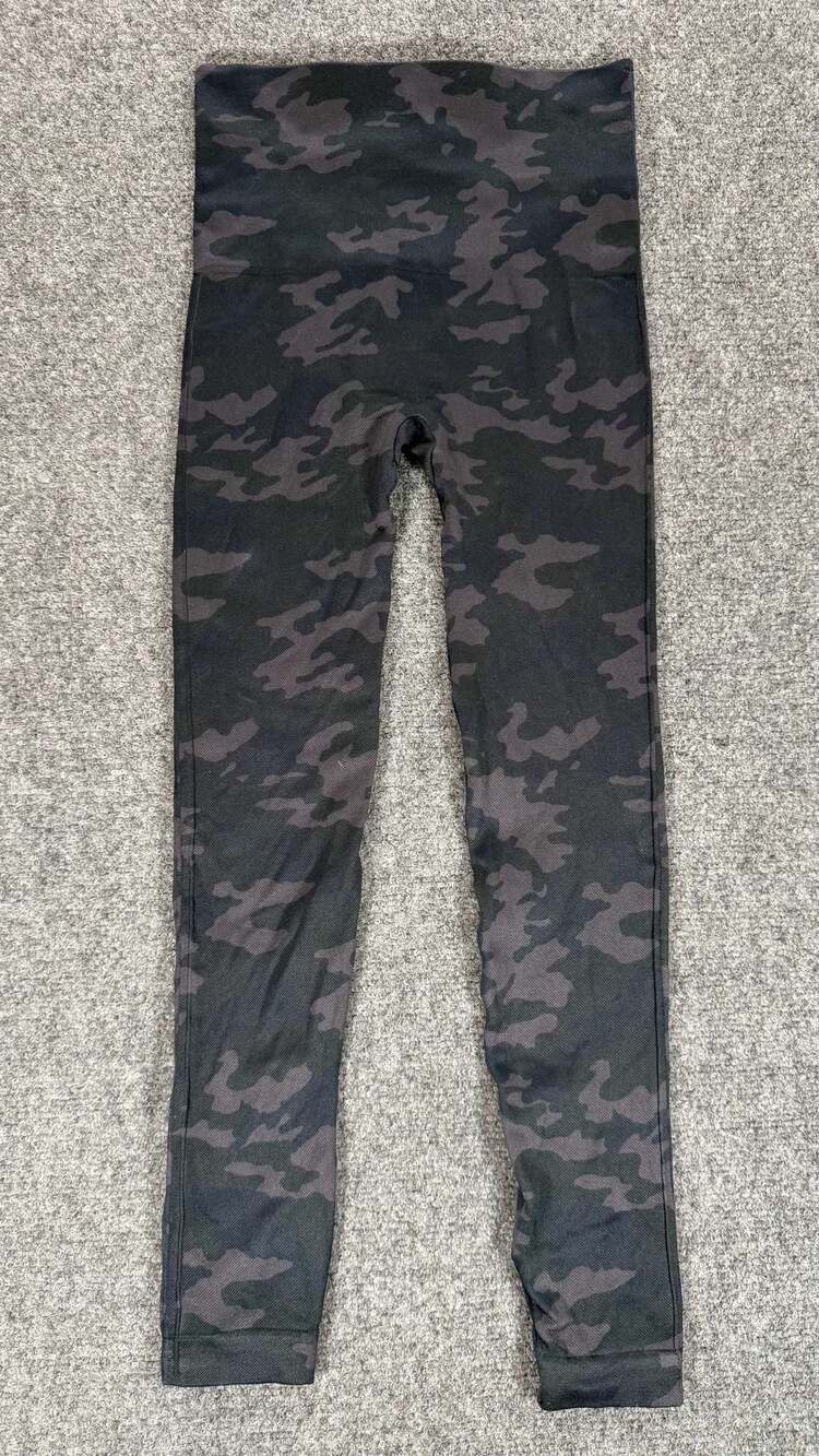 SPANX LOOK AT ME NOW Seamless Shapewear LEGGINGS camouflage grey/black